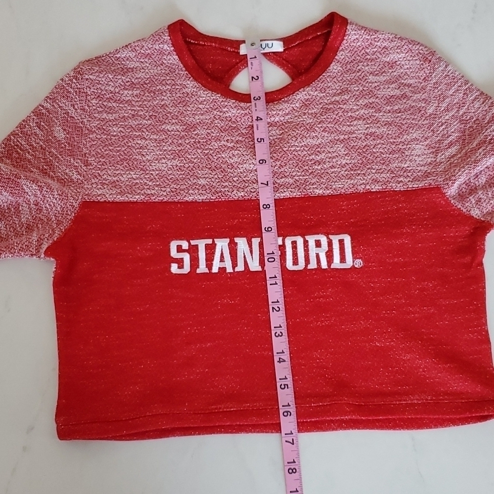 Stanford University Crop Top Long Sleeves Med NUYU - Picture 10 of 10